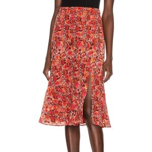 Altuzarra Clementine Snake-Print Skirt